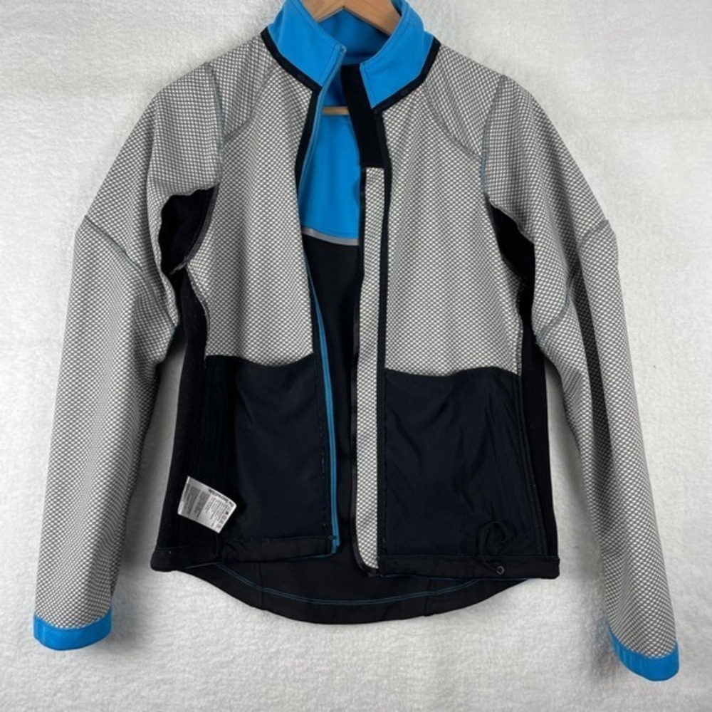 Sugoi Sz M‎ Firewall 220 Full Zip Blue Jacket Coat Running Jogging Cold Weather - Picture 9 of 17